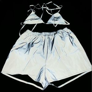 Reflective Bikini top Set